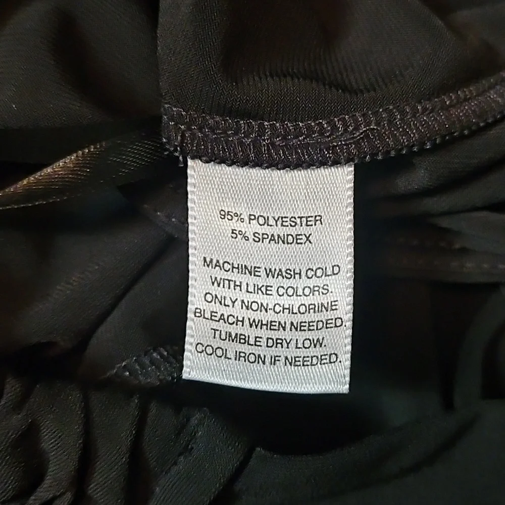 WHBM Dress Black Keyhole Front & Back Sleeveless Stretch Anti-Wrinkle sz M